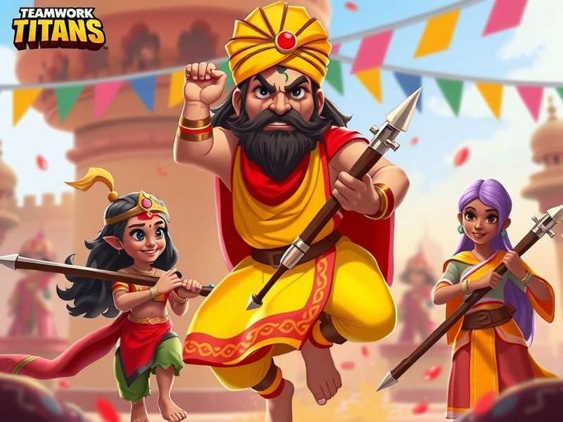 Teamwork Titans Indian players celebrating festival event